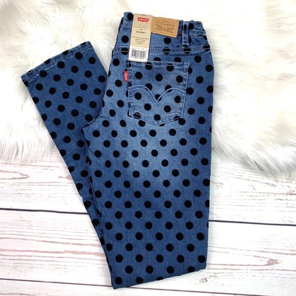 Levi's Other - NWT🤩👖|•LEVI'S•| Girl’s 711 Skinny Polka Dot Jean